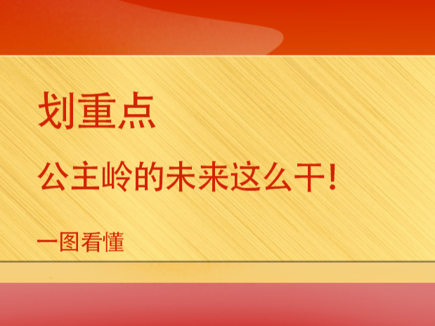 划重点 公主岭的未来这么干！