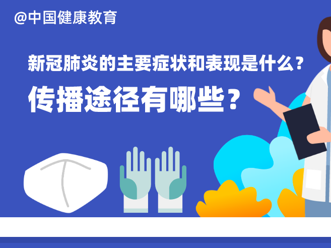 健康科普｜新冠肺炎的主要症状和表现是什么？传播途径有哪些？