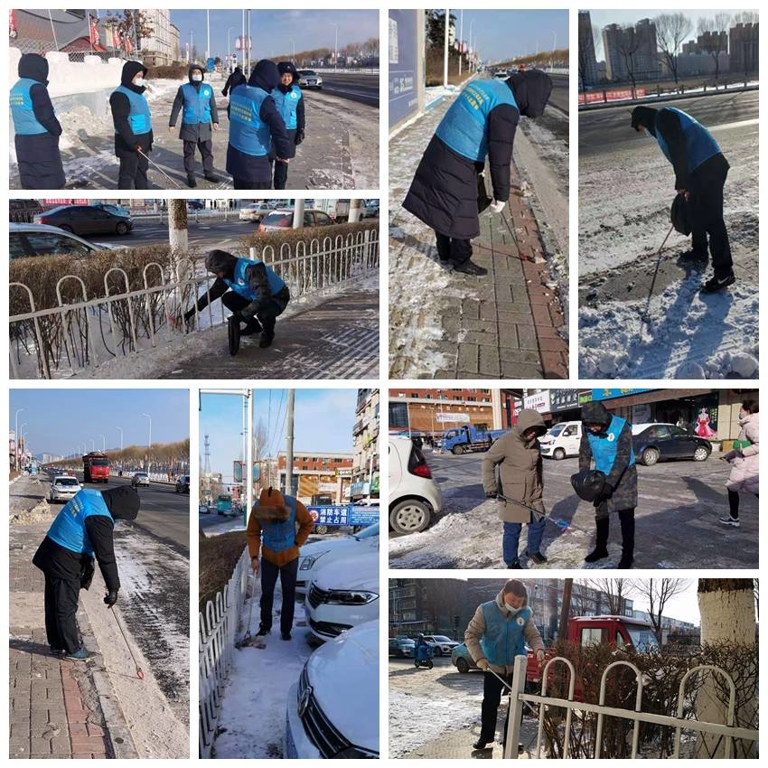 寒冷冬日 城建集团开展创城志愿服务活动