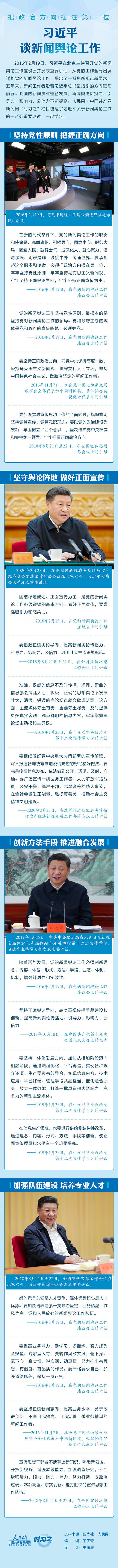 把政治方向摆在第一位 习近平谈新闻舆论工作