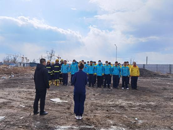 敦化市消防救援大队组织加油站开展消防安全演练