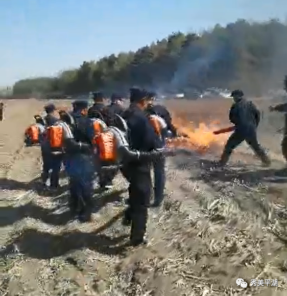 平湖街道办事处组织春季森林防火应急演练