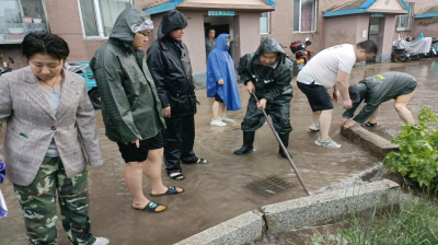 龙井市龙门街道河西社区：暴雨来袭，防洪排涝河西人在行动