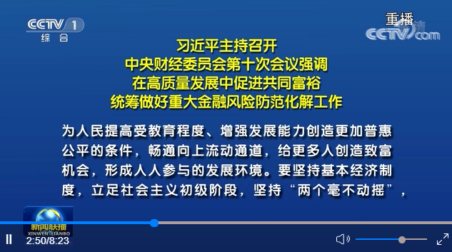 习近平主持召开中央财经委员会第十次会议强调 在高质量发展中促进共同富裕 统筹做好重大金融风险防范化解工作 李克强汪洋王沪宁韩正出席