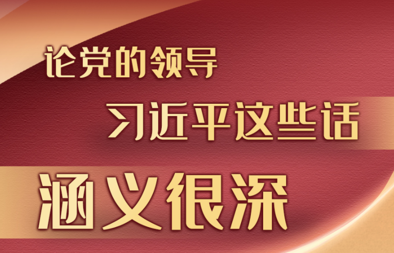 学习进行时丨论党的领导，习近平这些话涵义很深