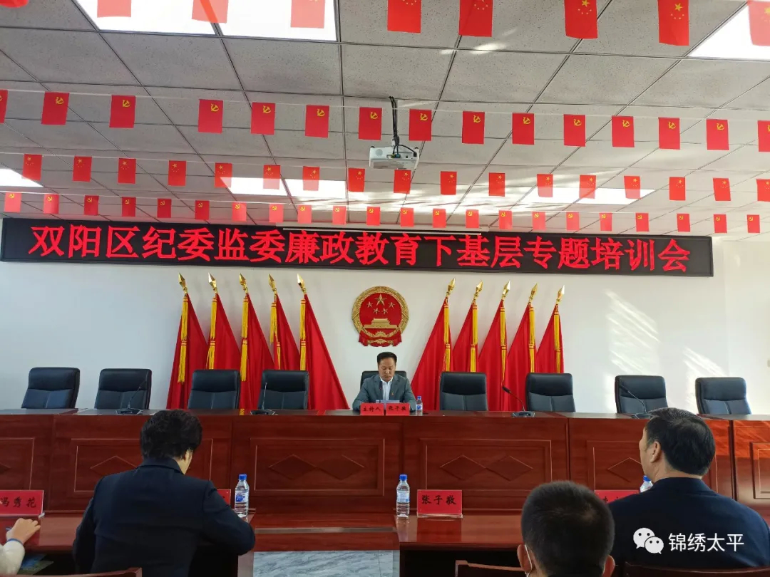双阳区纪委监委在太平镇举办廉政教育下基层专题培训会