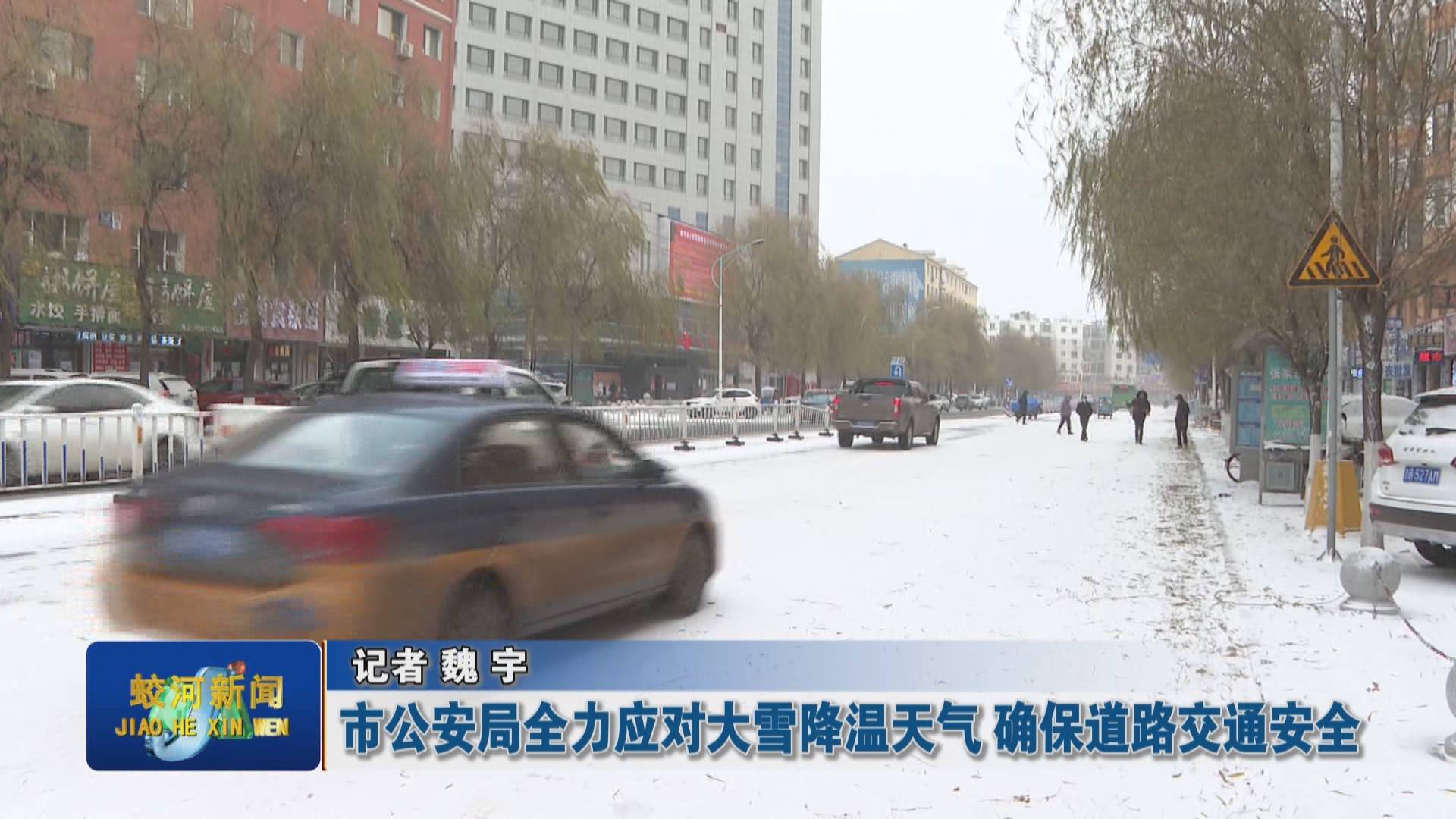 市公安局全力应对大雪降温天气 确保道路交通安全