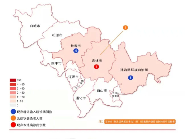 【通报】吉林省卫生健康委关于新型冠状病毒肺炎疫情情况通报（2021年11月16日公布）