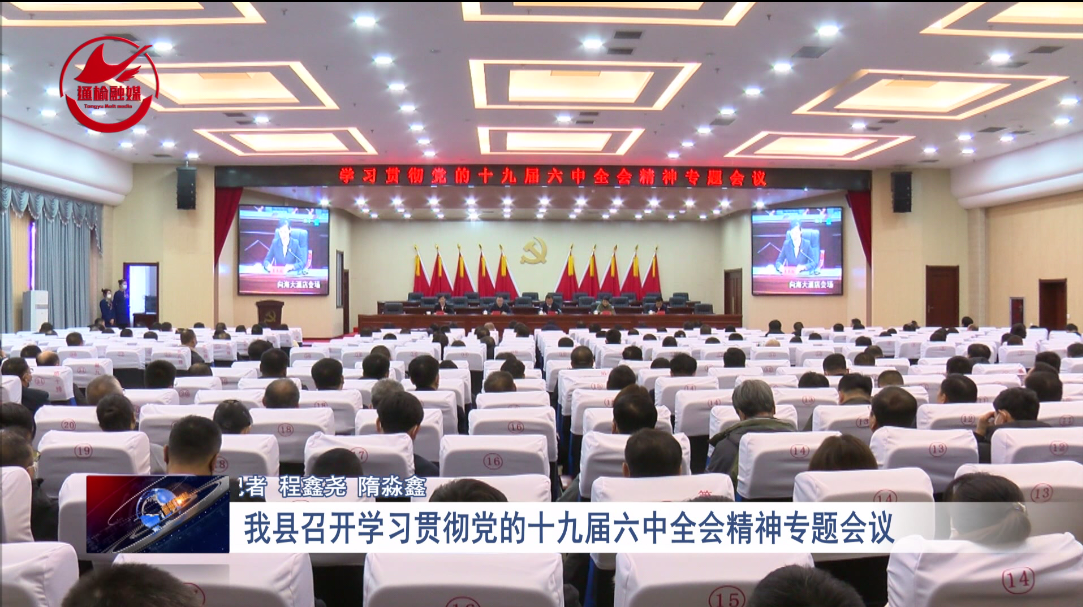 我县召开学习贯彻党的十九届六中全会精神专题会议