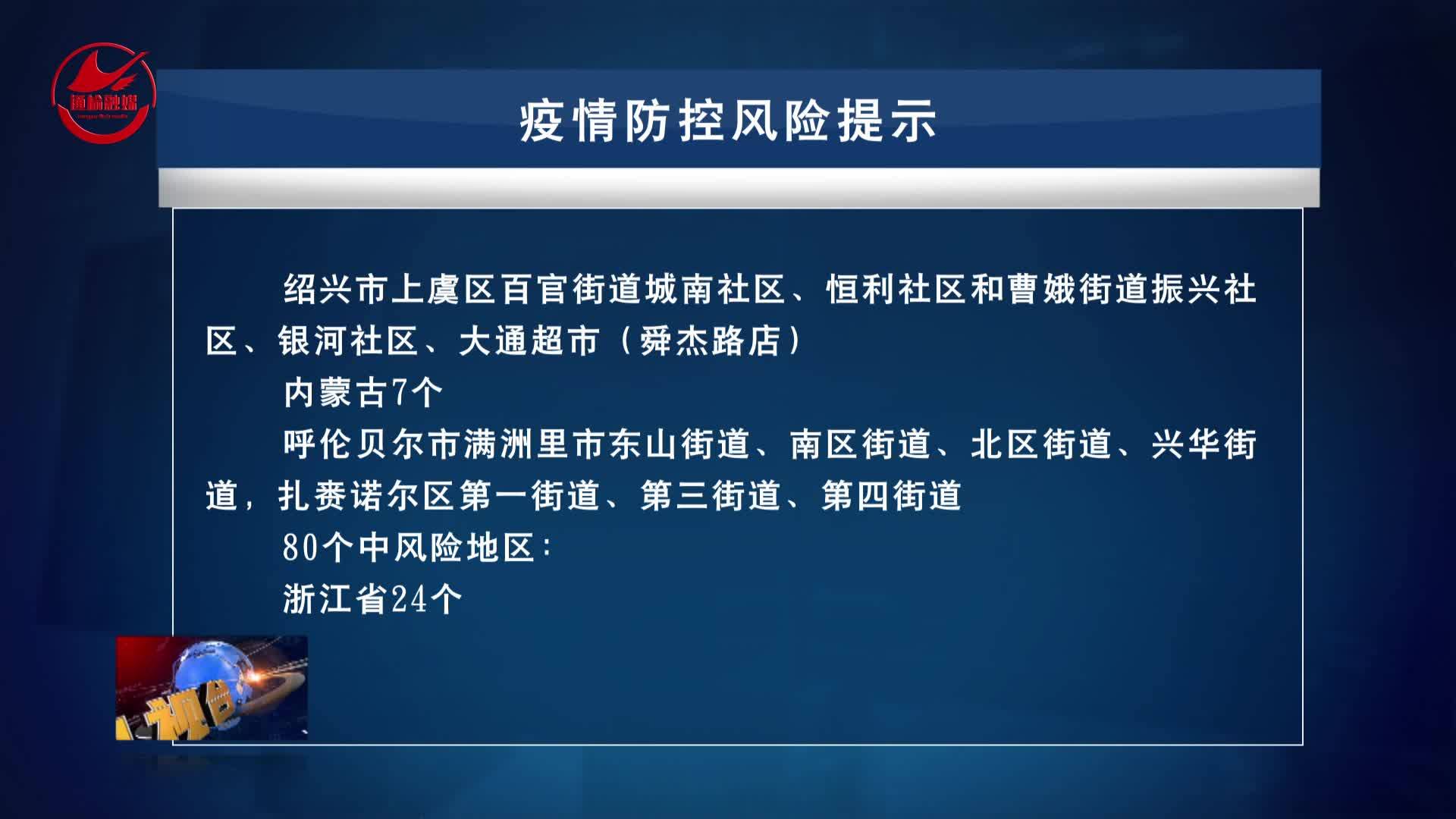 12月22日 疫情风险提示