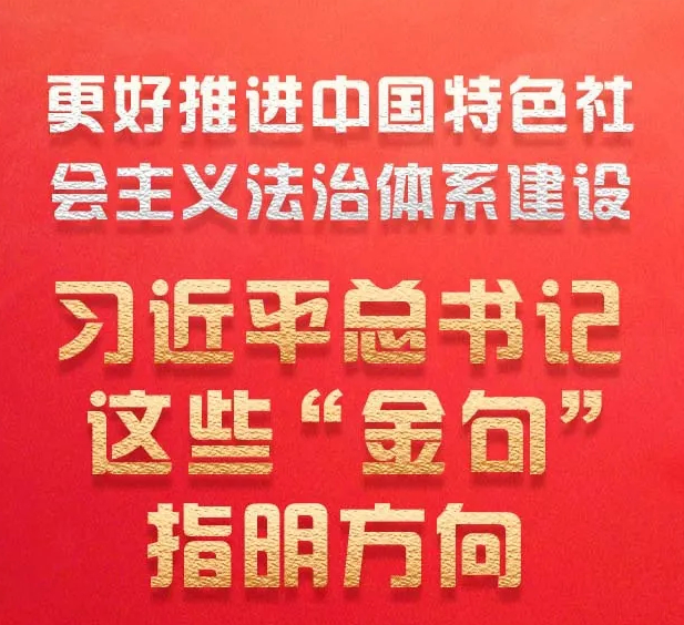 更好推进中国特色社会主义法治体系建设 习近平总书记这些“金句”指明方向