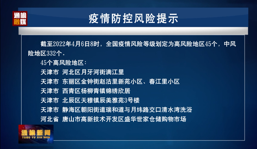 4.6　疫情防控风险提示