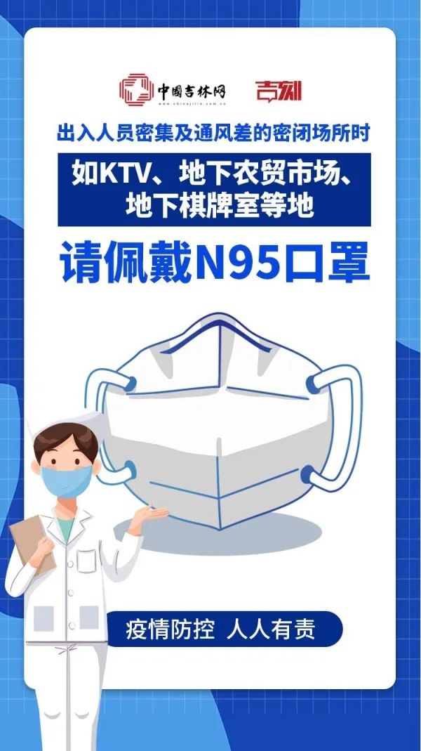 【防疫科普】公共场所请佩戴N95口罩！