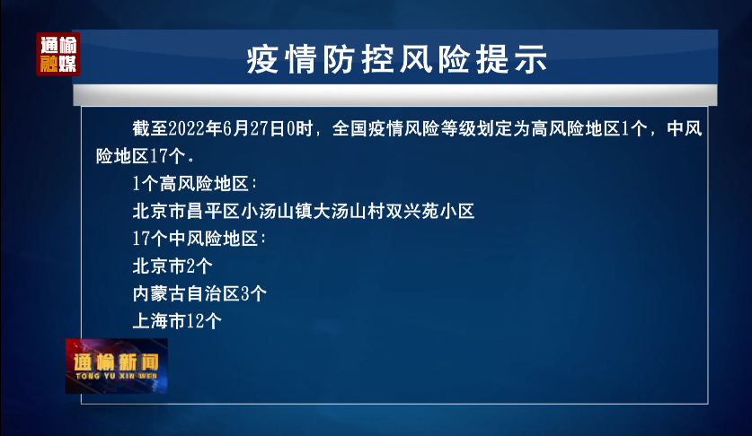 6.27 疫情防控风险提示