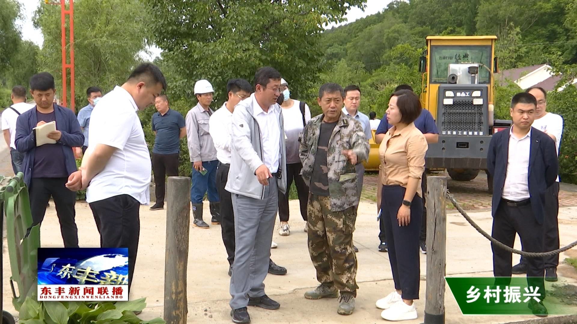 县委副书记田国栋对全省乡村振兴现场会观摩点打造工作进行检查