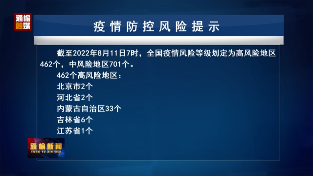 8.11 疫情防控风险提示