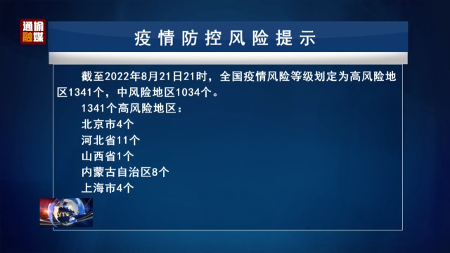 8.22 疫情防控风险提示