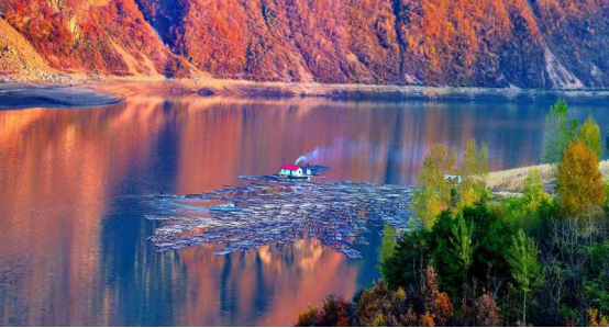 临江秋韵——苇沙河风景区