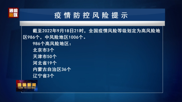 9.19 疫情防控风险提示