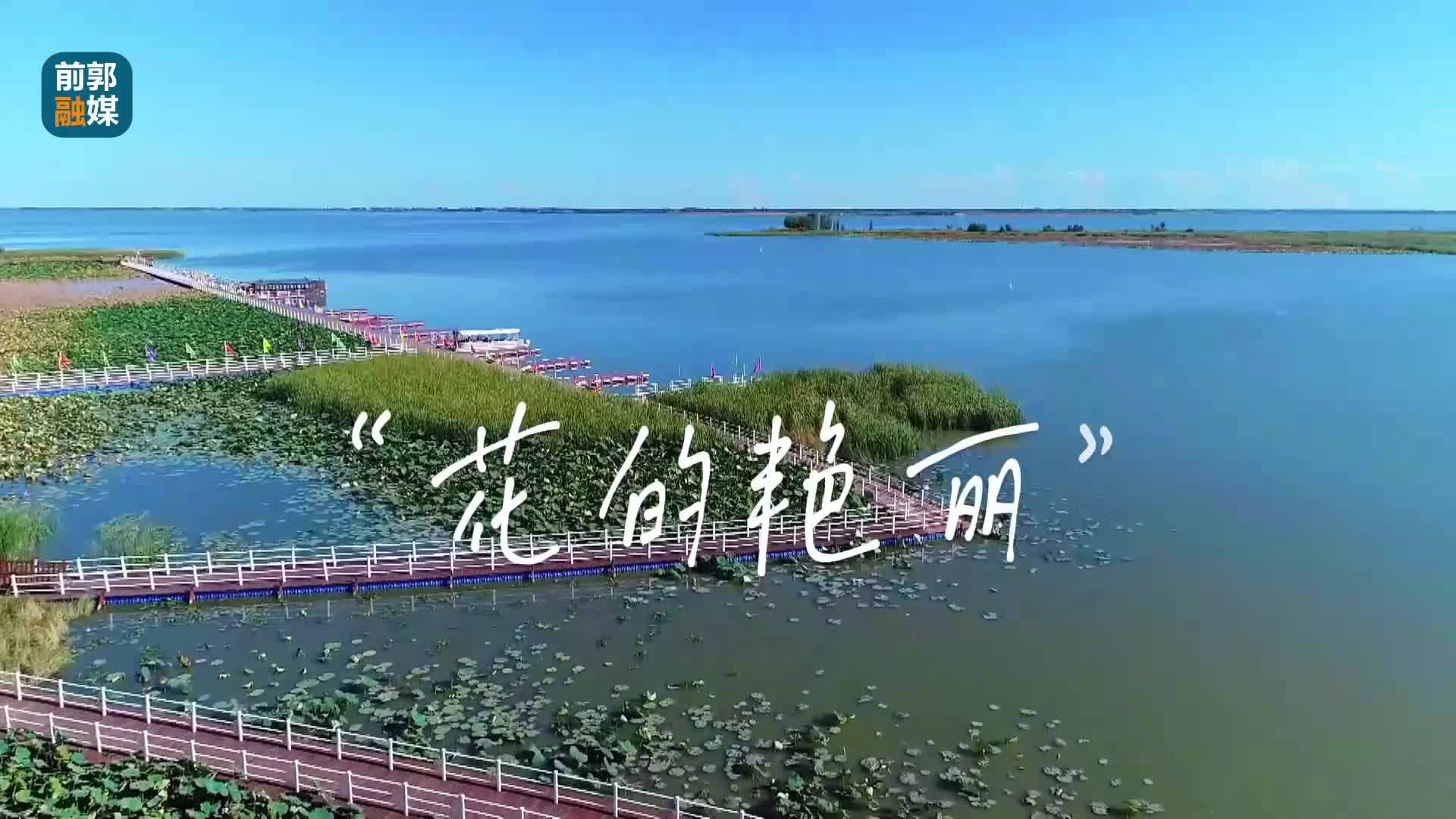 关注我带你“云”游查干湖