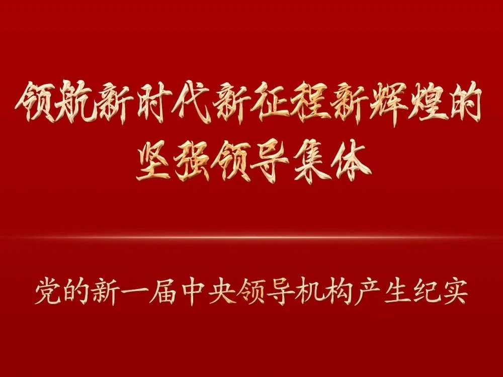 党的新一届中央领导机构产生纪实