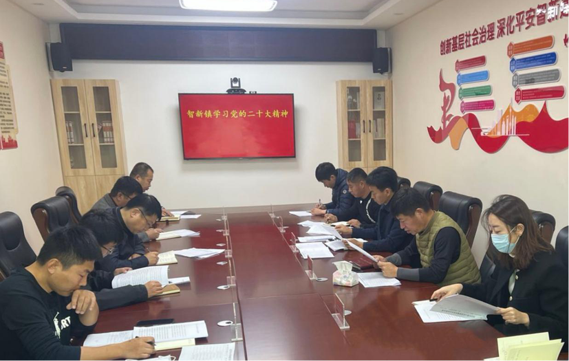 智新镇组织召开传达学习党的二十大精神会议