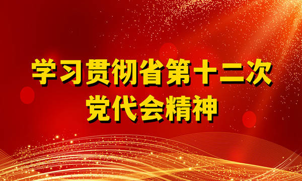 学习贯彻省第十二次党代会精神