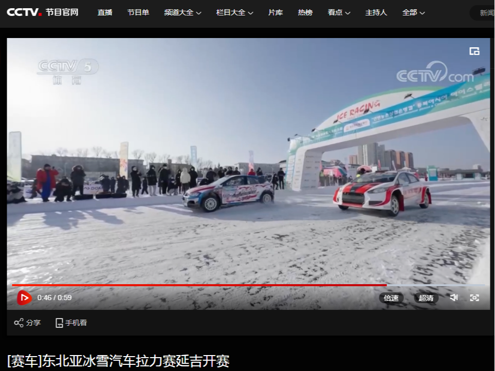 中省直多家媒体报道第六届东北亚冰雪汽车拉力赛