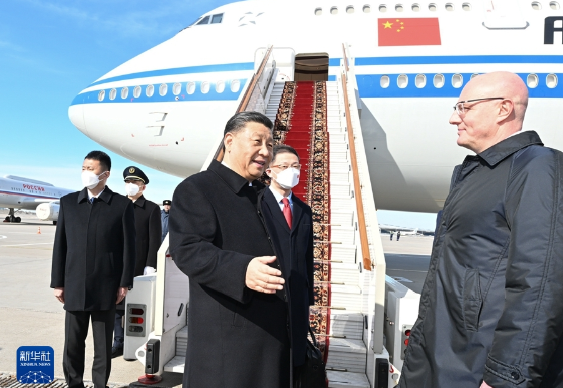 习近平抵达莫斯科开始对俄罗斯进行国事访问
