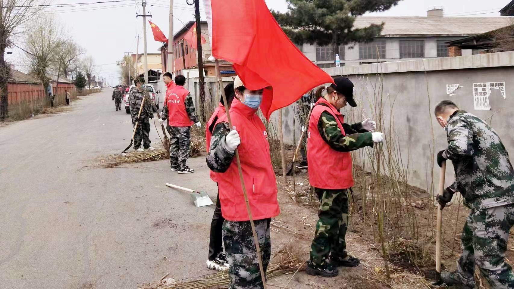 【文明创城 你我同行】蛟河市民主街道开展植树活动