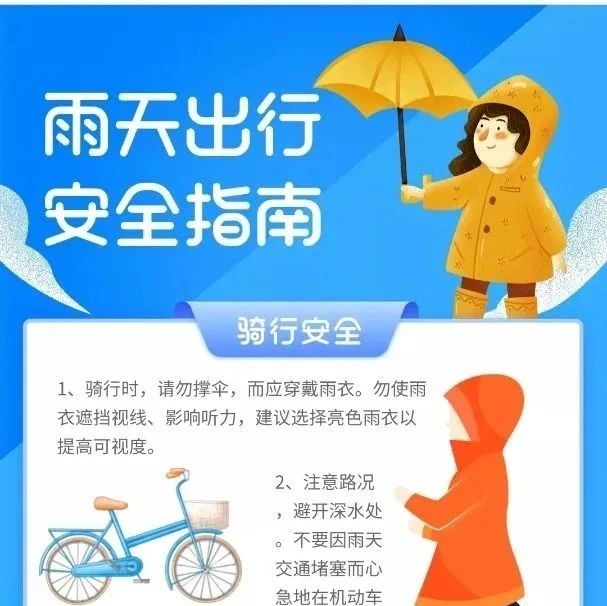 出行提示 | 雨天出行请注意交通安全