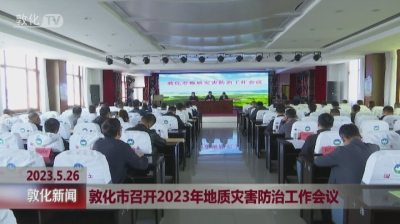 敦化市召开2023年地质灾害防治工作会议