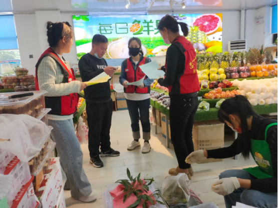 渤海街红旗社区“勤俭节约 珍惜粮食”主题宣传