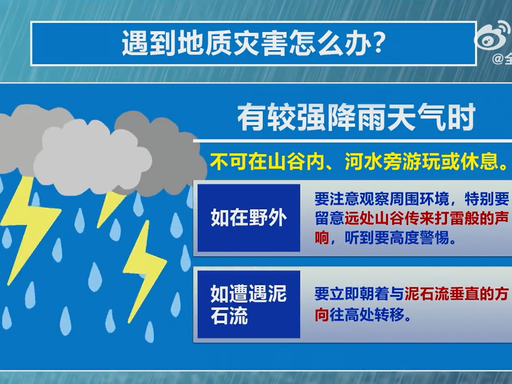 【暴雨避险这些注意事项请牢记】