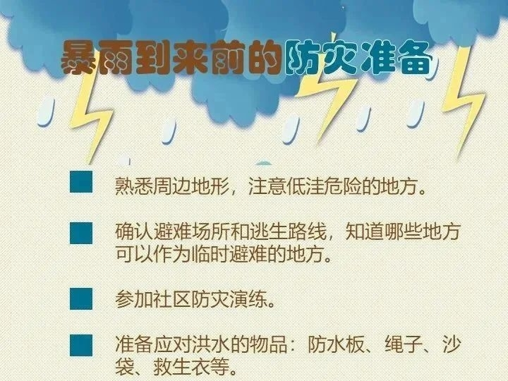 防汛科普 | 暴雨安全提示来了！快快转给身边的人