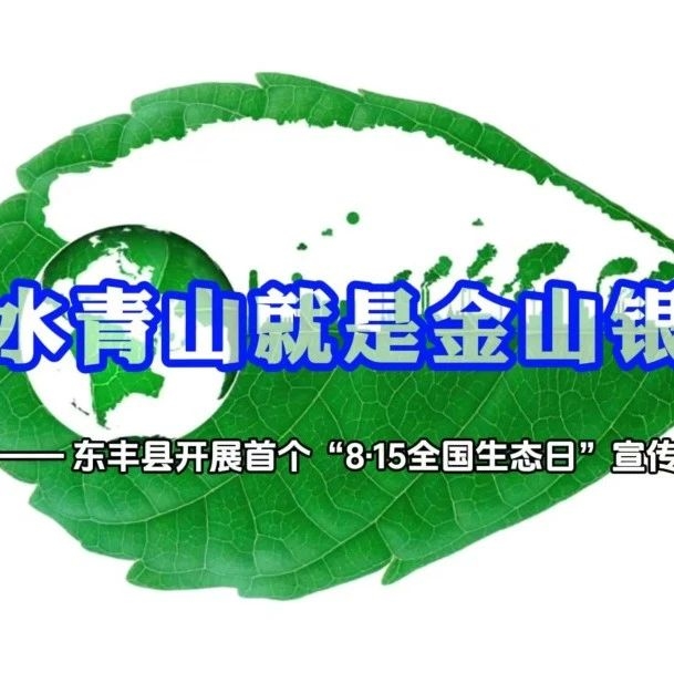 绿水青山就是金山银山——东丰县开展首个“8·15全国生态日”宣传