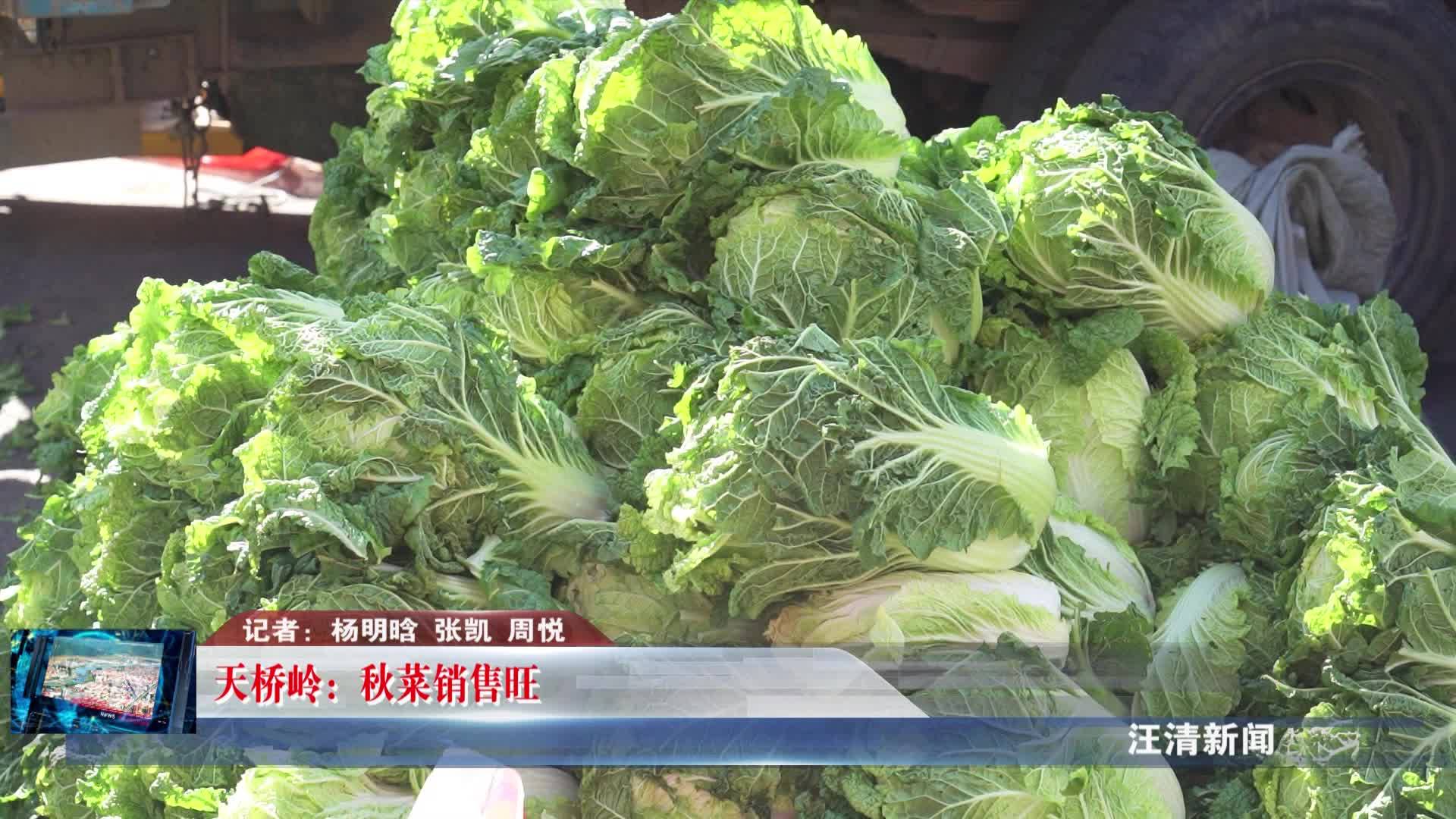 10月18日 天桥岭：秋菜销售旺