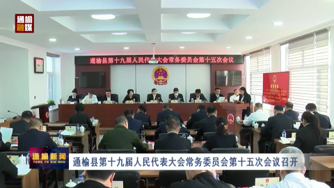 通榆县第十九届人民代表大会常务委员会第十五次会议召开