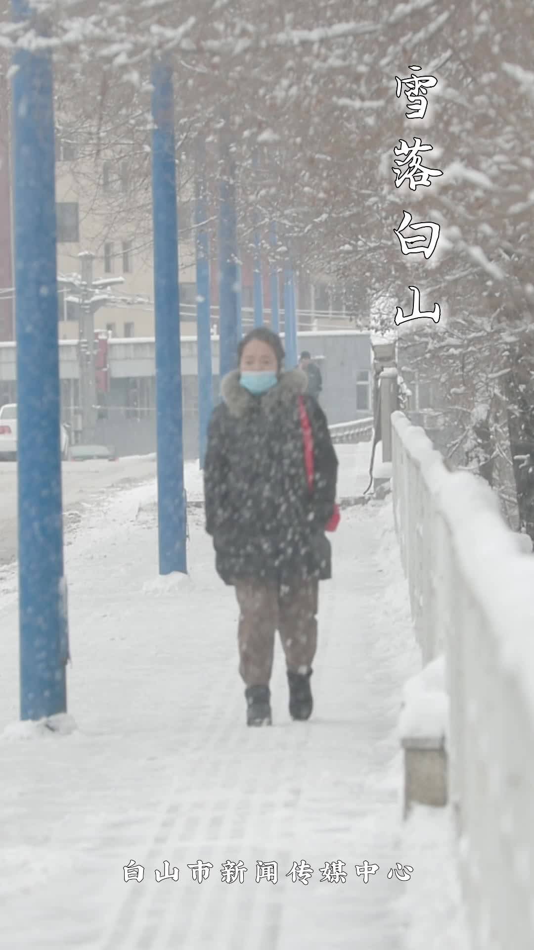 雪落白山