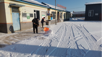 黑石乡丹南村开展冬季扫雪志愿服务活动