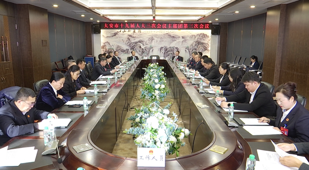大安市第十九届人民代表大会第三次会议召开主席团第三次会议