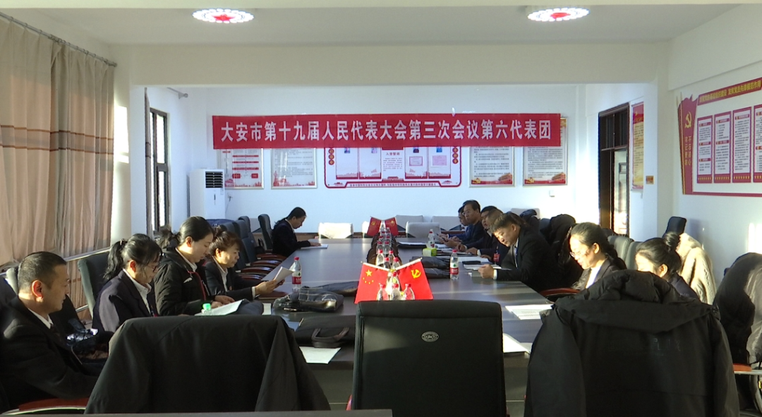 出席市人大十九届三次会议的代表继续审议各项报告