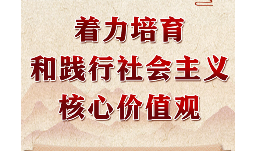 学习进行时｜领悟习近平文化思想系列之三：着力培育和践行社会主义核心价值观