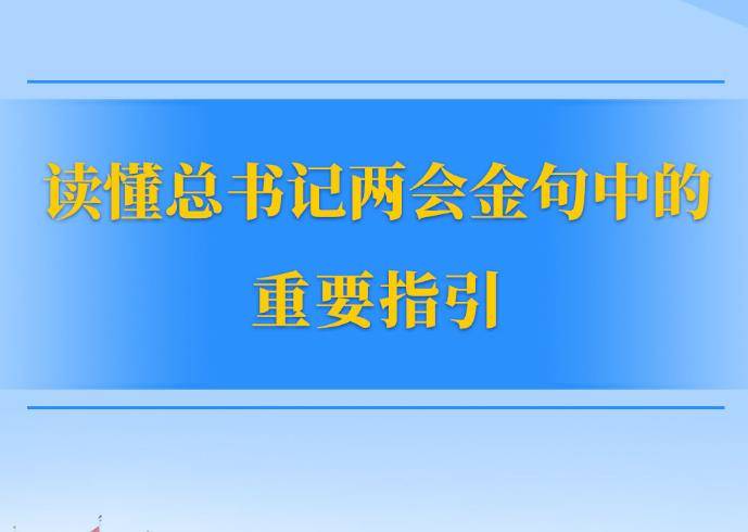 两会第一观察｜读懂总书记两会金句中的重要指引