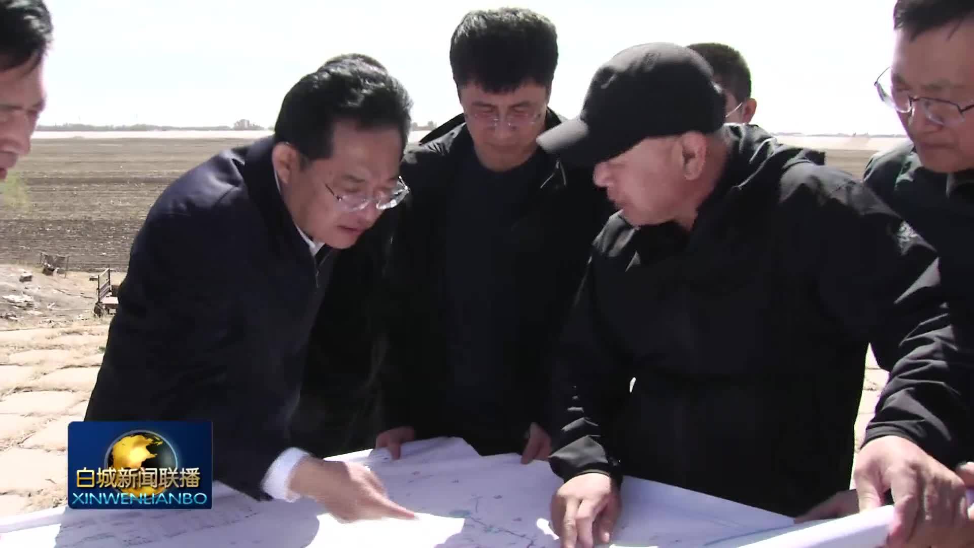 市长杨大勇调研洮儿河流域险工险段防汛准备工作