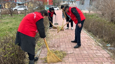 胜利街道凌武社区开展“清洁家园 绿色同行”卫生清扫
