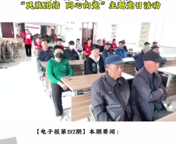 丹江街道林峰社区开展“民族团结 同心向党”主题党日活动