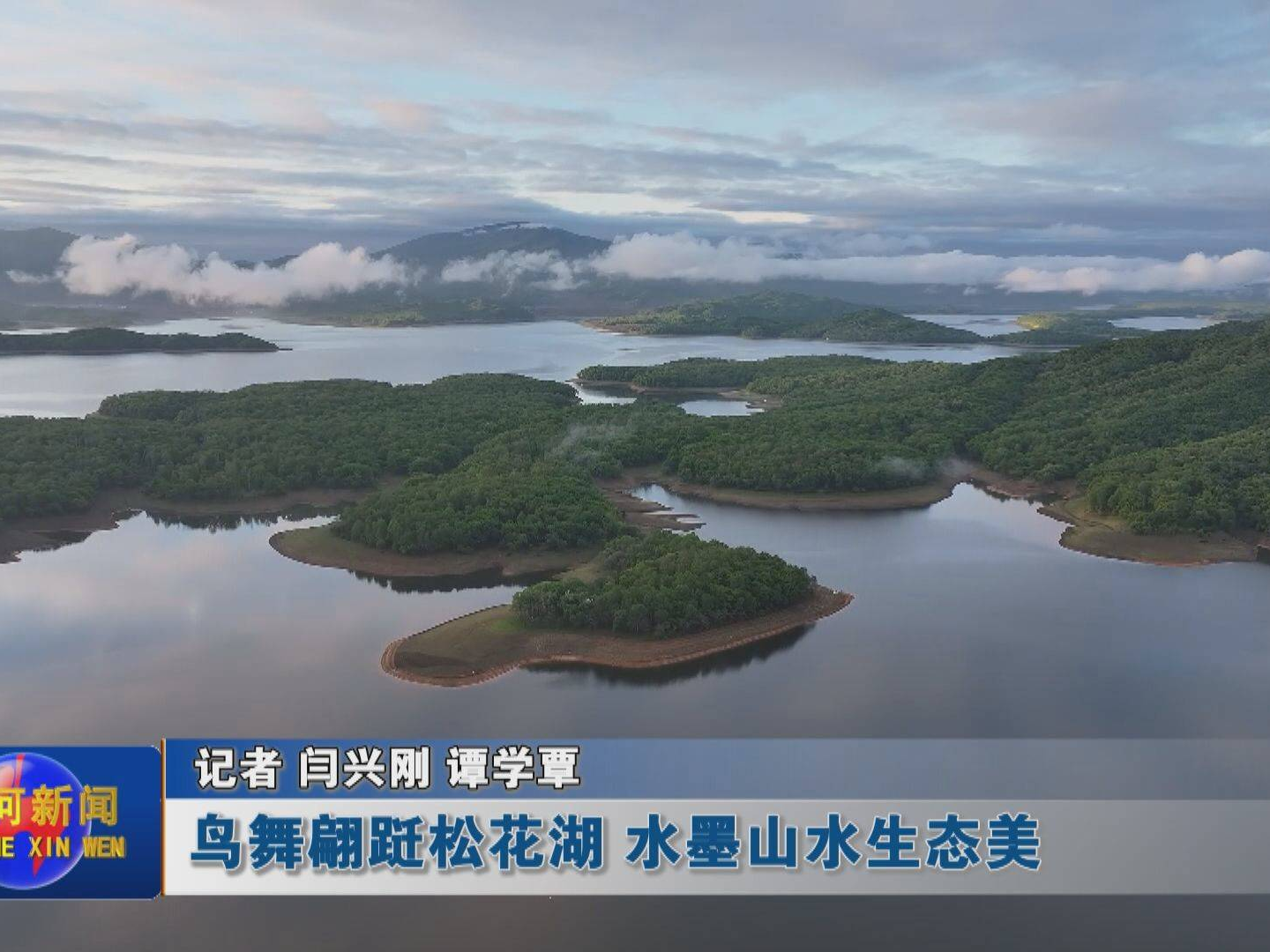 【记者走基层】鸟舞翩跹松花湖 水墨山水生态美