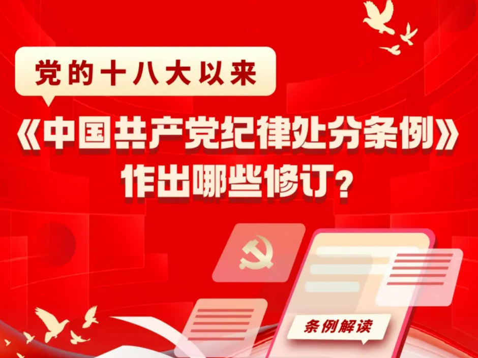 党的十八大以来，《中国共产党纪律处分条例》作出哪些修订？