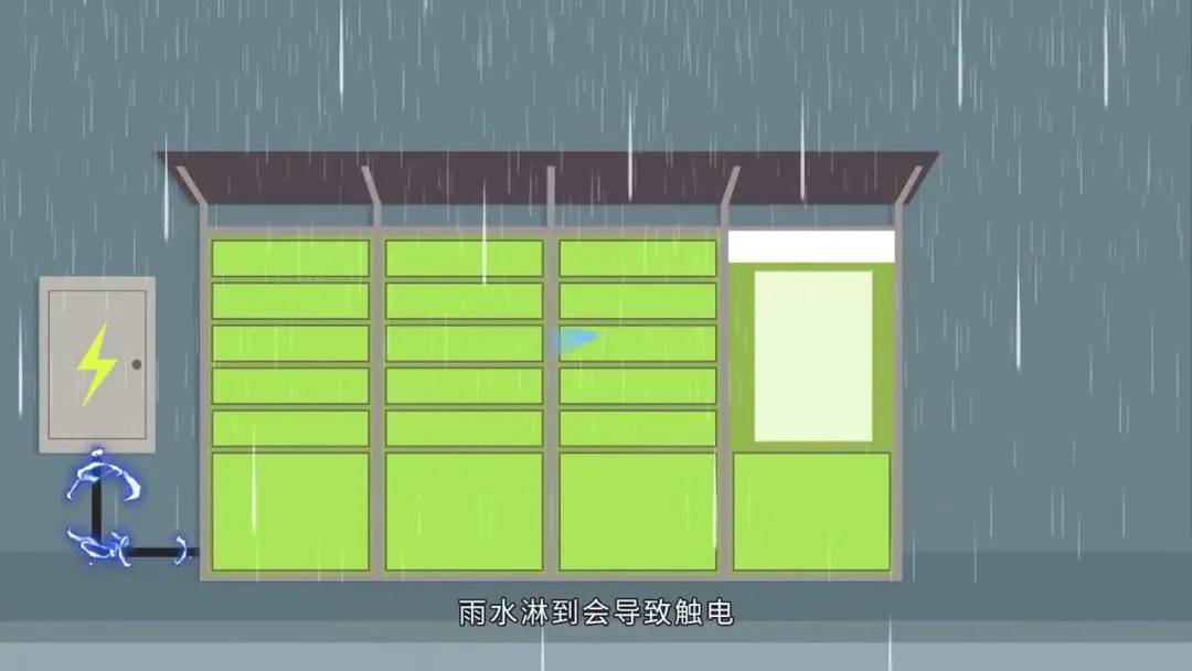 紧急提醒！雷雨天开快递柜易触电！